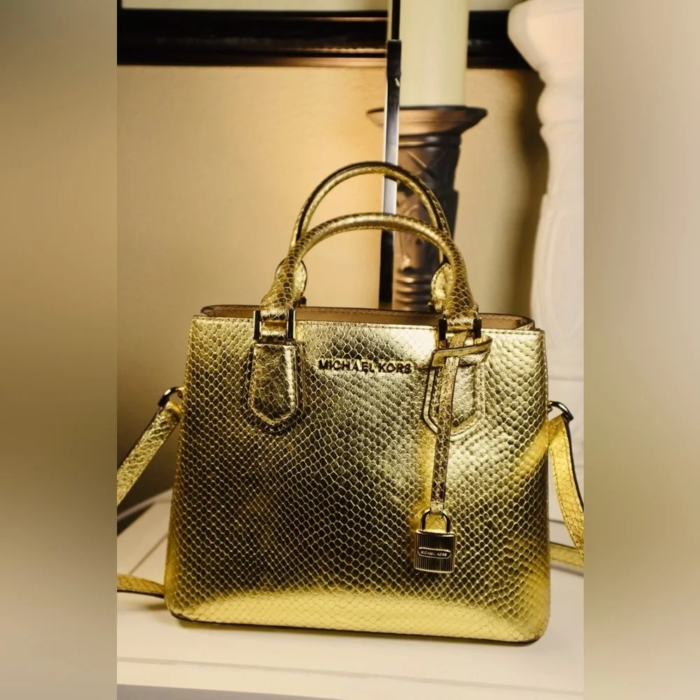 Michael Kors Adele Satchel Handbag Large Msrp:$398.00